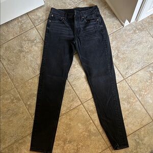 American Eagle 90s Skinny Black Women's Jeans size 6 X-Long